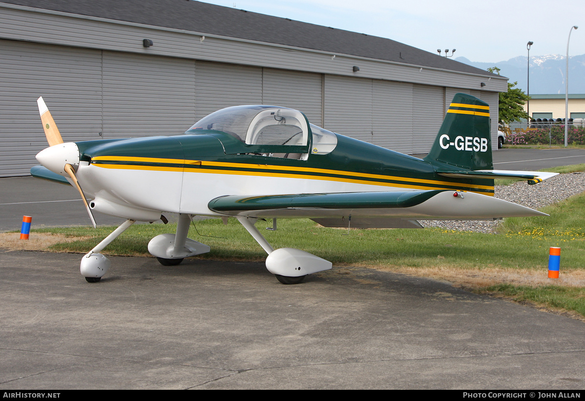 Aircraft Photo of C-GESB | Van's RV-6A | AirHistory.net #132847