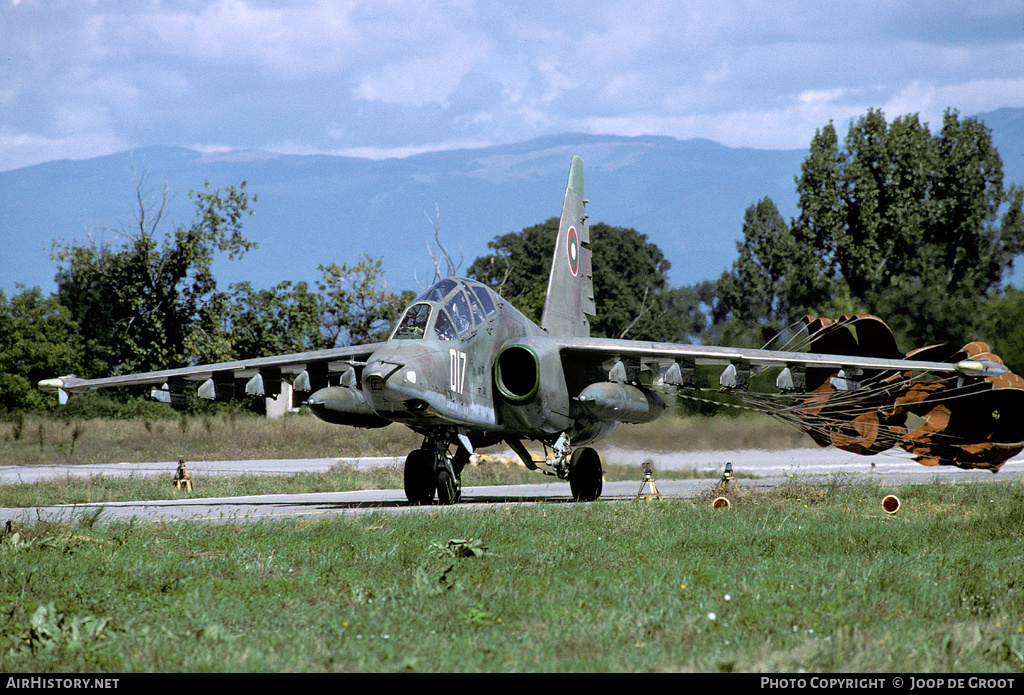 Aircraft Photo of 017 | Sukhoi Su-25UBK | Bulgaria - Air Force | AirHistory.net #132868