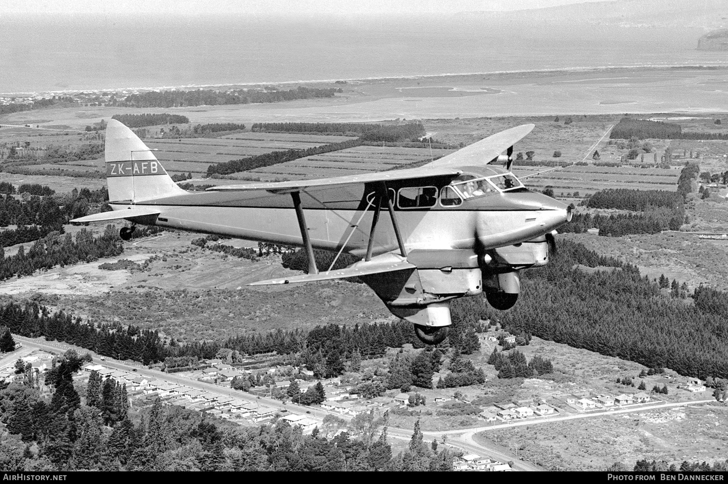 Aircraft Photo of ZK-AFB | De Havilland D.H. 90 Dragonfly | Canterbury Aero Club | AirHistory.net #132886