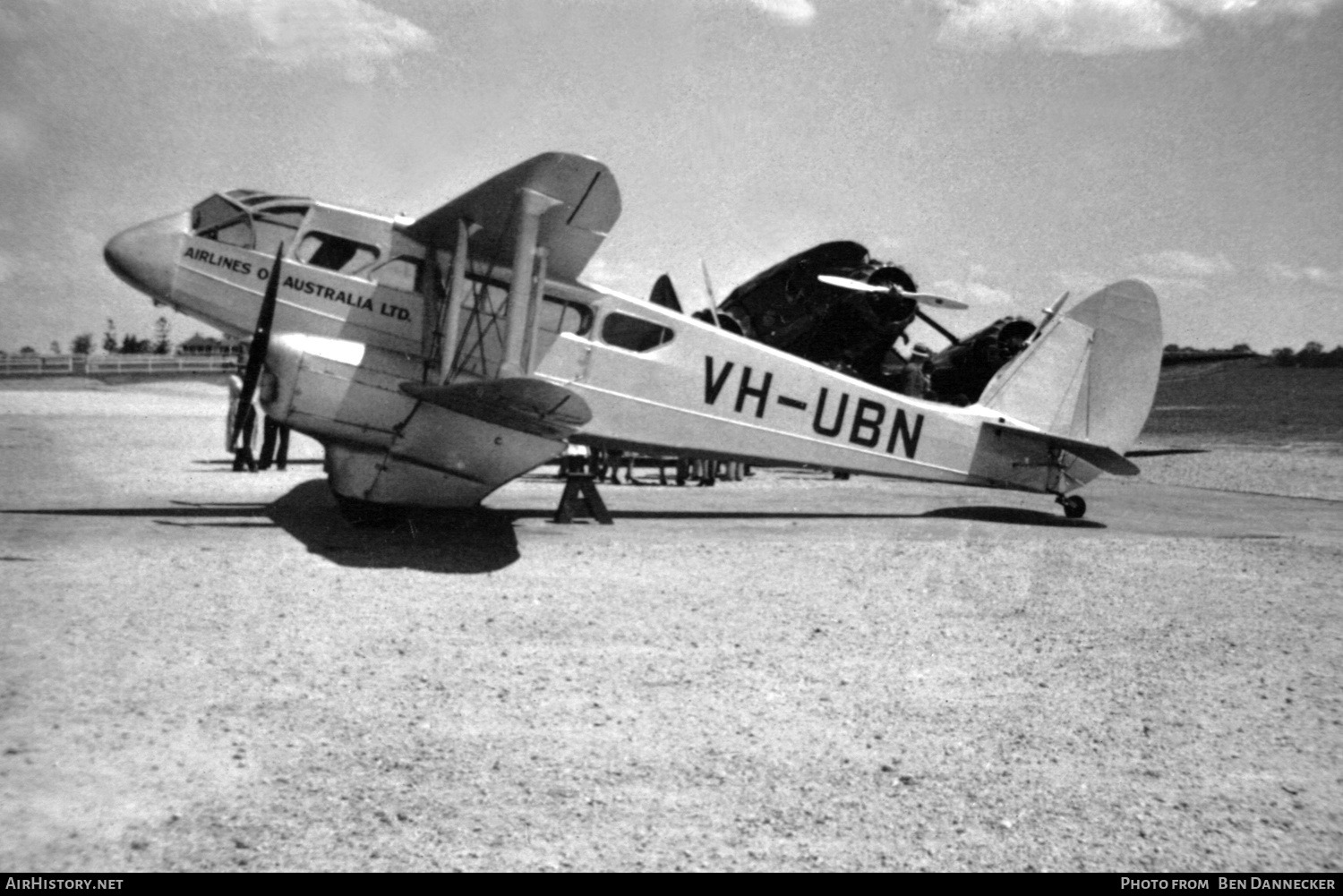 Aircraft Photo of VH-UBN | De Havilland D.H. 89 Dragon Rapide | Airlines of Australia | AirHistory.net #132892