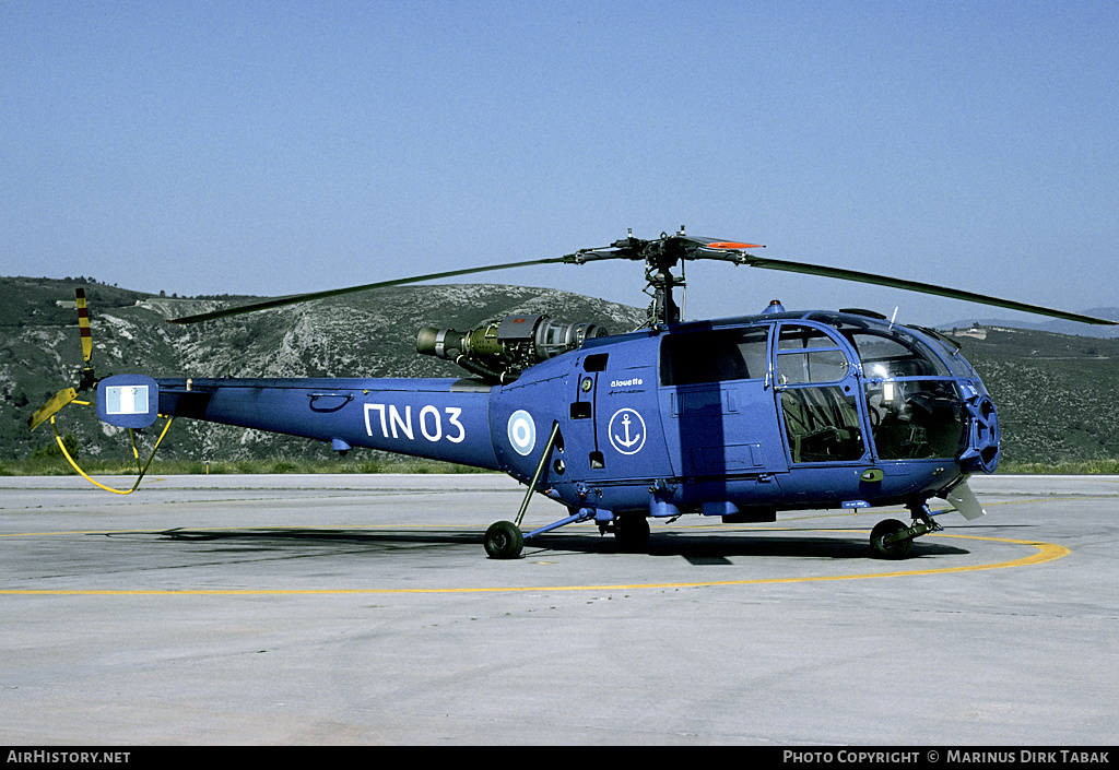 Aircraft Photo of PN03 | Aerospatiale SA-319B Alouette III | Greece - Navy | AirHistory.net #132900