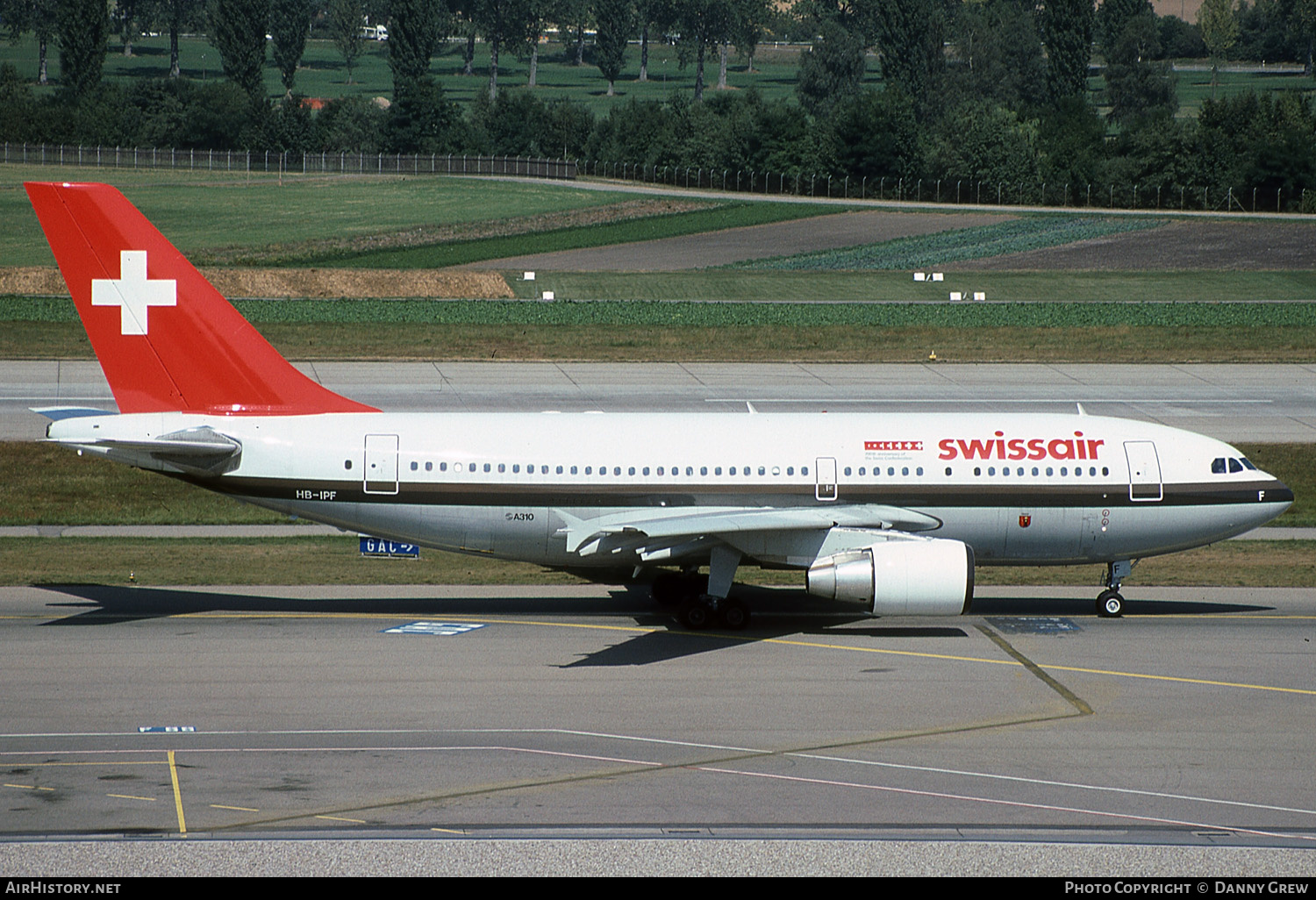 Aircraft Photo of HB-IPF | Airbus A310-322 | Swissair | AirHistory.net #132925