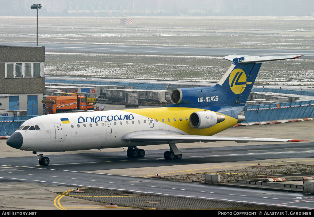 Aircraft Photo of UR-42426 | Yakovlev Yak-42D | Dnieproavia | AirHistory.net #133028