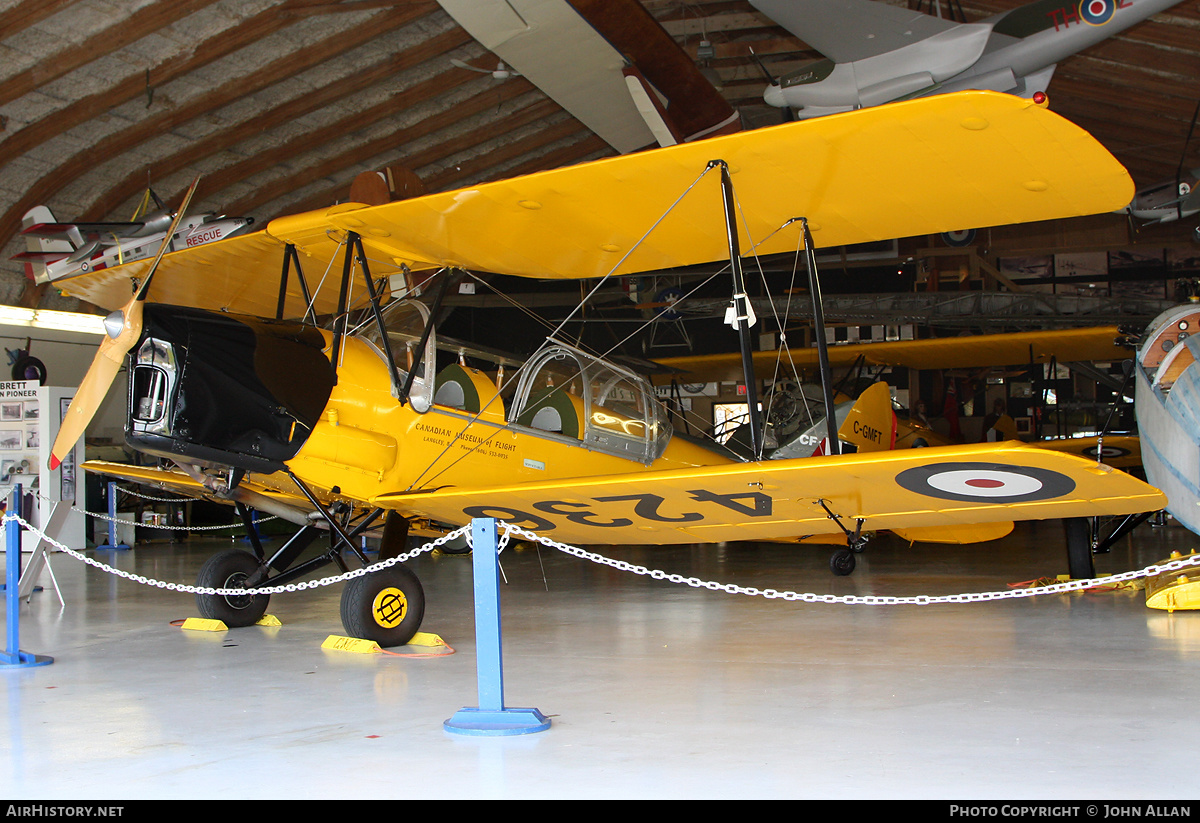 Aircraft Photo of C-GMFT | De Havilland D.H. 82C Tiger Moth | Canadian Museum of Flight | Canada - Air Force | AirHistory.net #133041