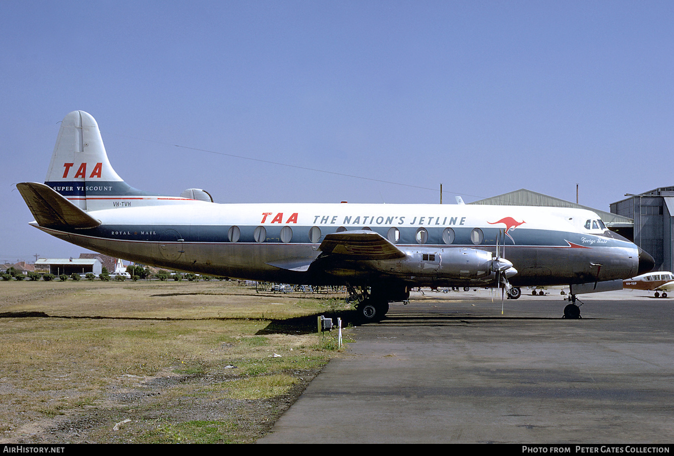 Aircraft Photo of VH-TVH | Vickers 756D Viscount | Trans-Australia Airlines - TAA | AirHistory.net #133045