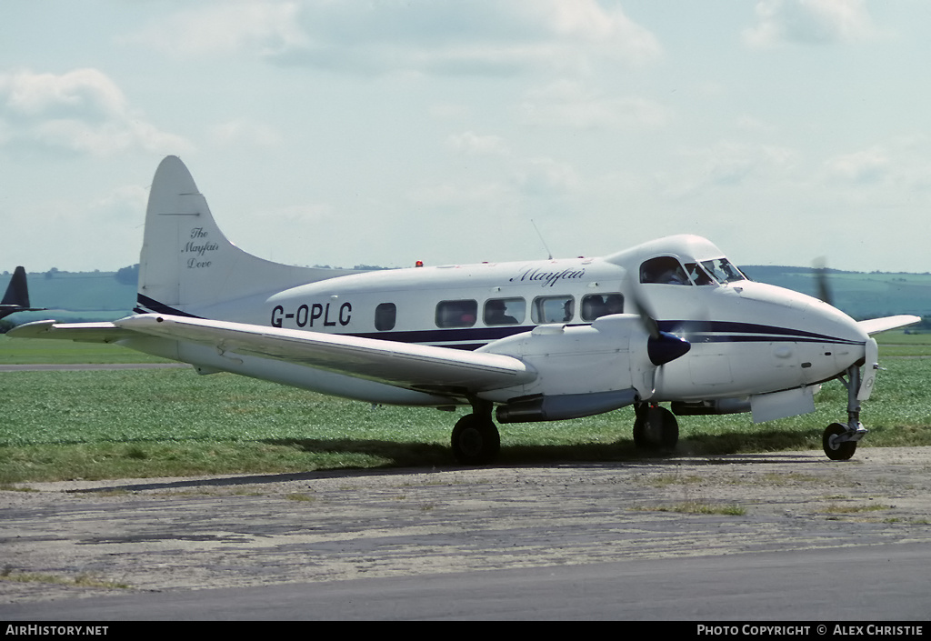 Aircraft Photo of G-OPLC | De Havilland D.H. 104 Dove 8 | Mayfair Dove Charter | AirHistory.net #133103