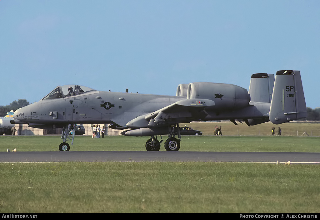 Aircraft Photo of 81-0951 / AF81-951 | Fairchild A-10A Thunderbolt II | USA - Air Force | AirHistory.net #133112