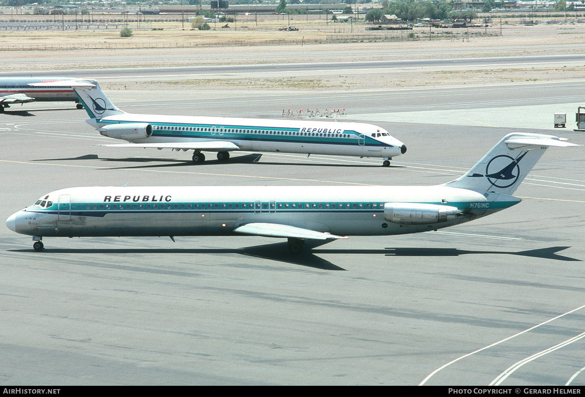 Aircraft Photo of N761NC | McDonnell Douglas DC-9-51 | Republic Airlines | AirHistory.net #133126