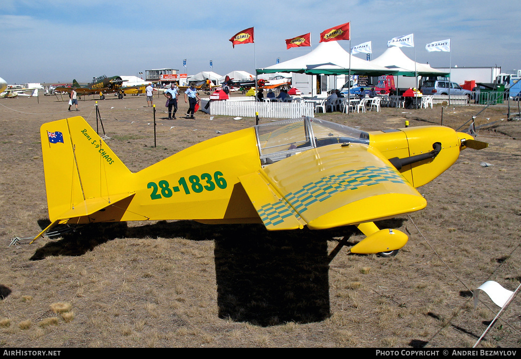 Aircraft Photo of 28-1836 | Rans S-9 Chaos | AirHistory.net #133128