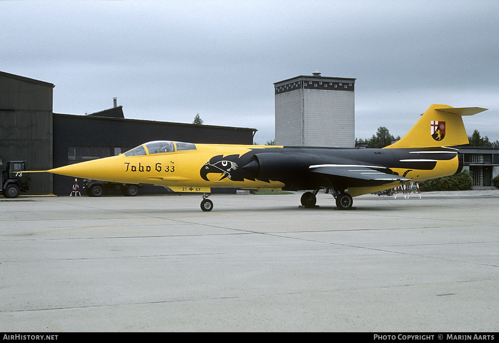 Aircraft Photo of 2167 | Lockheed F-104G Starfighter | Germany - Air Force | AirHistory.net #133178