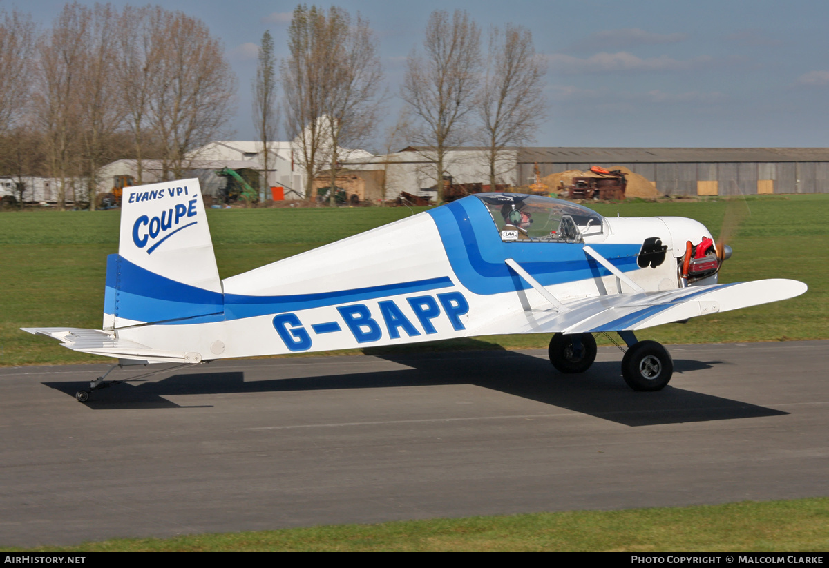 Aircraft Photo of G-BAPP | Evans VP-1 Volksplane | AirHistory.net #133247