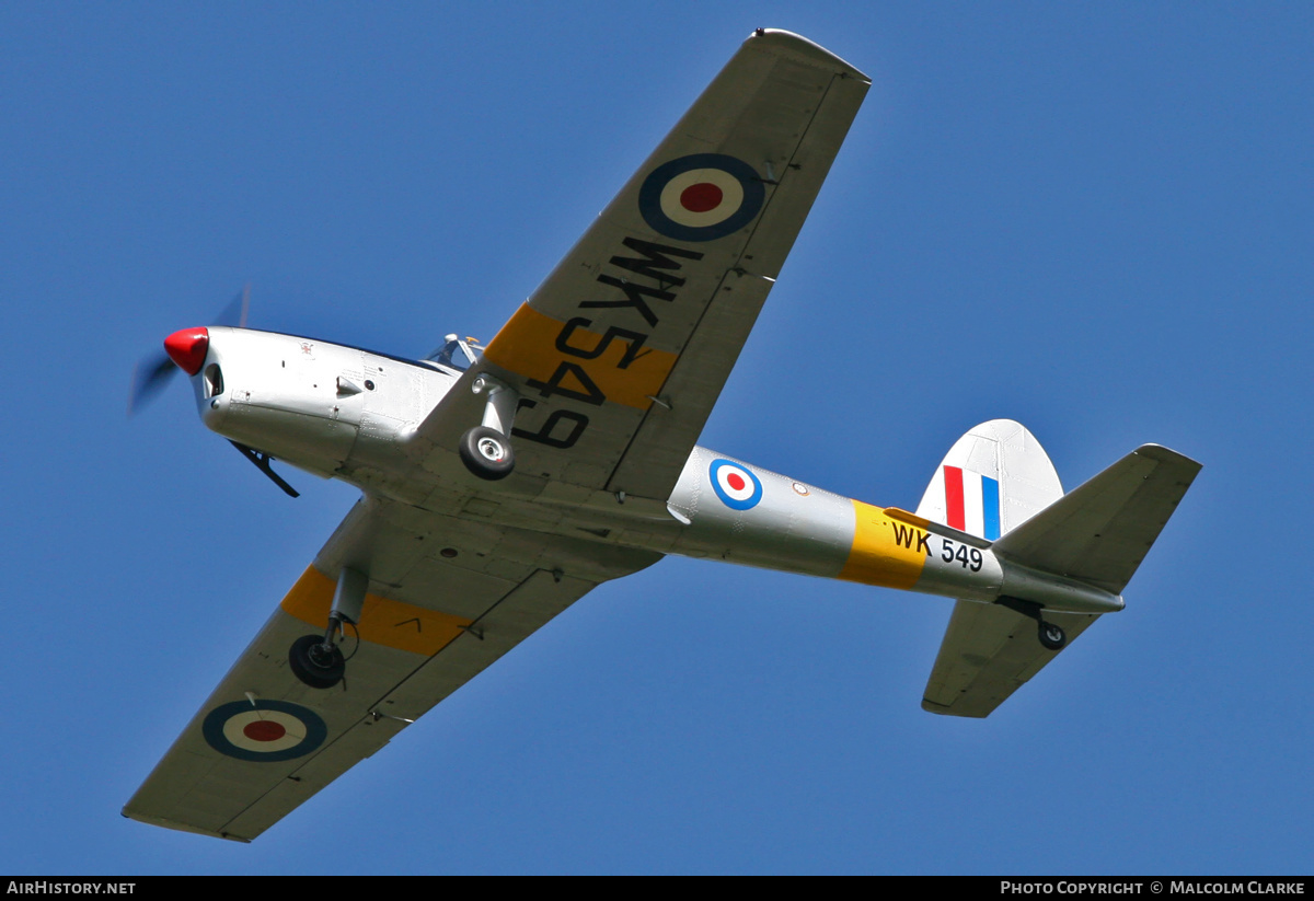 Aircraft Photo of G-BTWF / WK549 | De Havilland DHC-1 Chipmunk Mk22 | UK - Air Force | AirHistory.net #133270