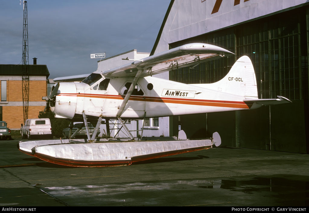 Aircraft Photo of CF-OCL | De Havilland Canada DHC-2 Beaver Mk.1 | AirWest Airlines | AirHistory.net #133300