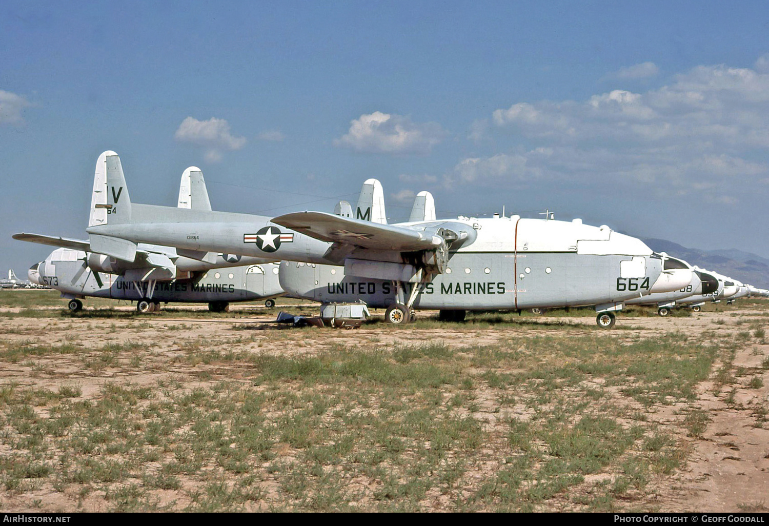 Aircraft Photo of 131664 | Fairchild C-119F Flying Boxcar | USA - Marines | AirHistory.net #133339