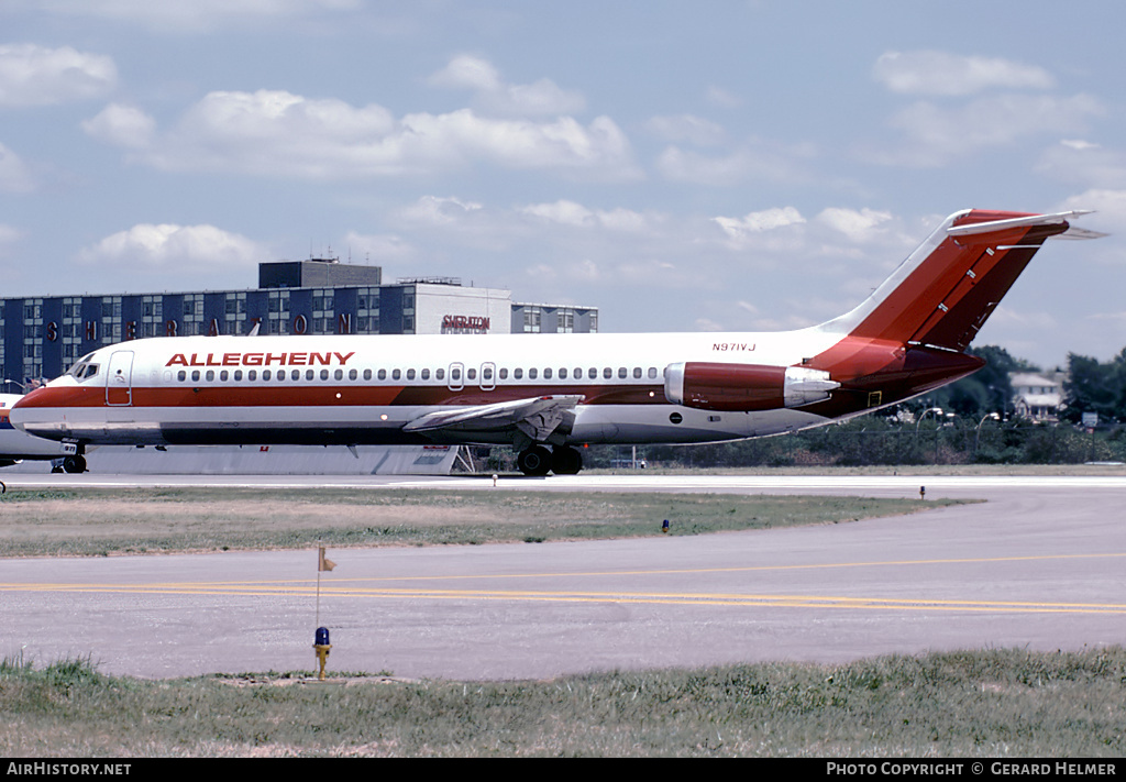 Aircraft Photo of N971VJ | McDonnell Douglas DC-9-31 | Allegheny Airlines | AirHistory.net #133392