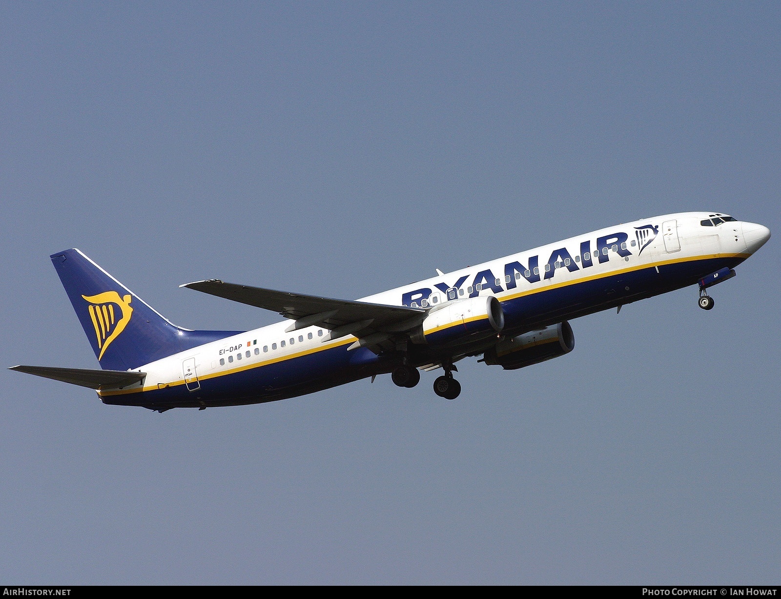 Aircraft Photo of EI-DAP | Boeing 737-8AS | Ryanair | AirHistory.net #133403