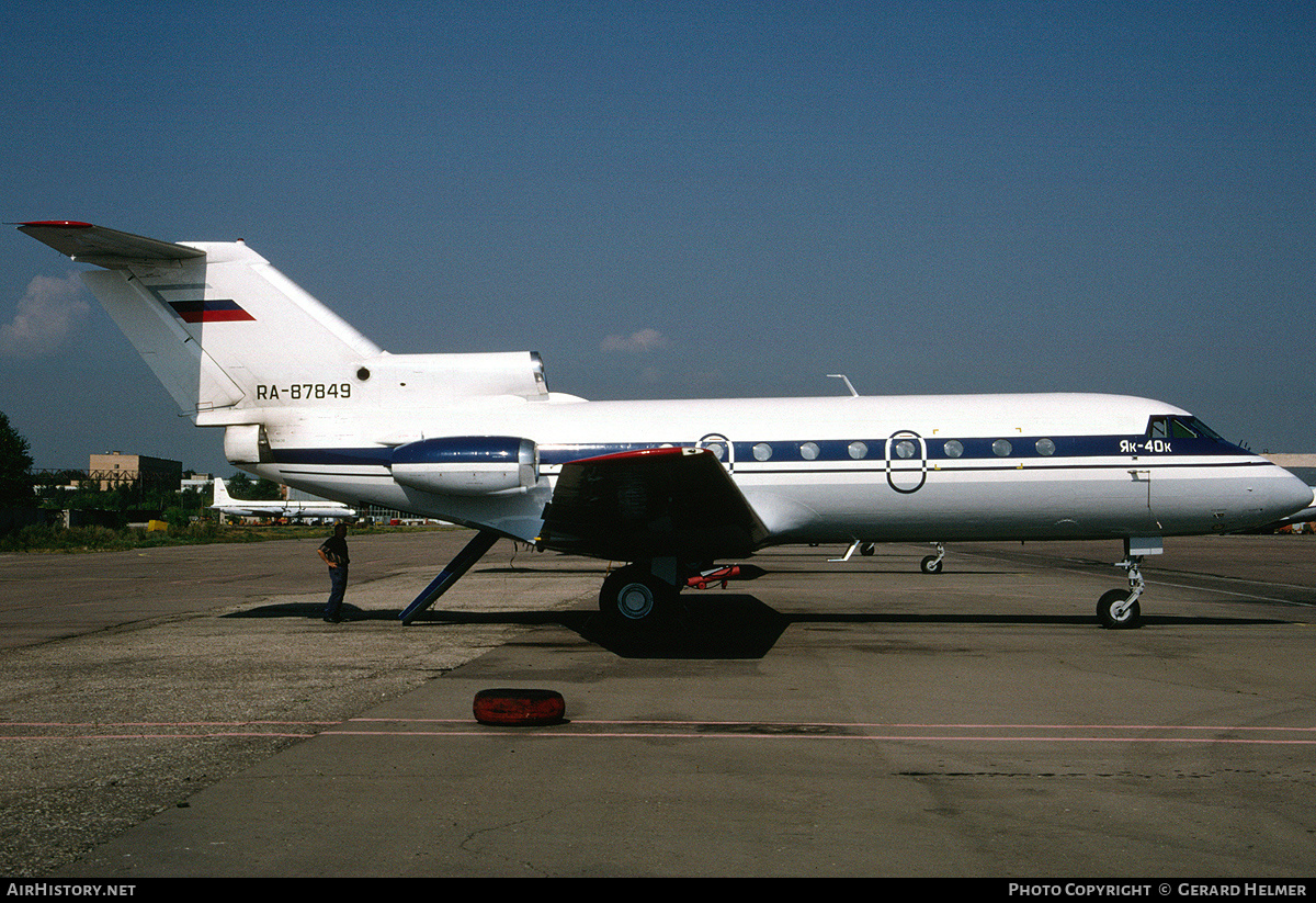 Aircraft Photo of RA-87849 | Yakovlev Yak-40K | AirHistory.net #133415