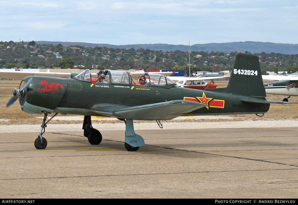 Aircraft Photo of VH-NNV / 5432024 | Nanchang CJ-6A | China - Air Force | AirHistory.net #133425