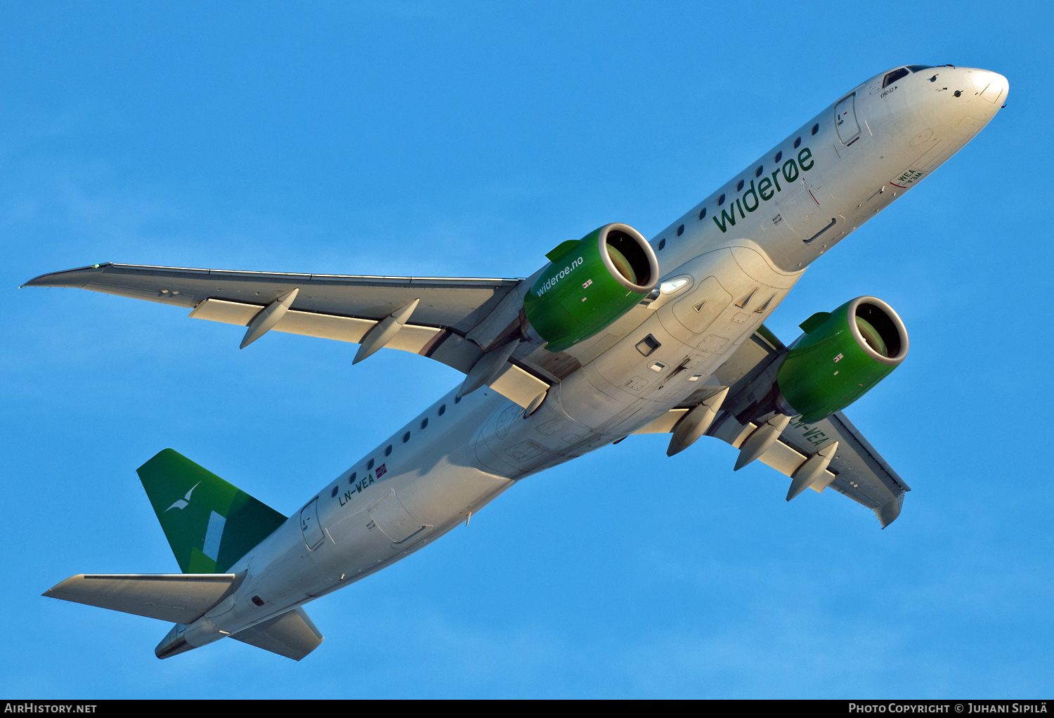 Aircraft Photo of LN-WEA | Embraer 190-E2 (ERJ-190-300) | Widerøe | AirHistory.net #133460