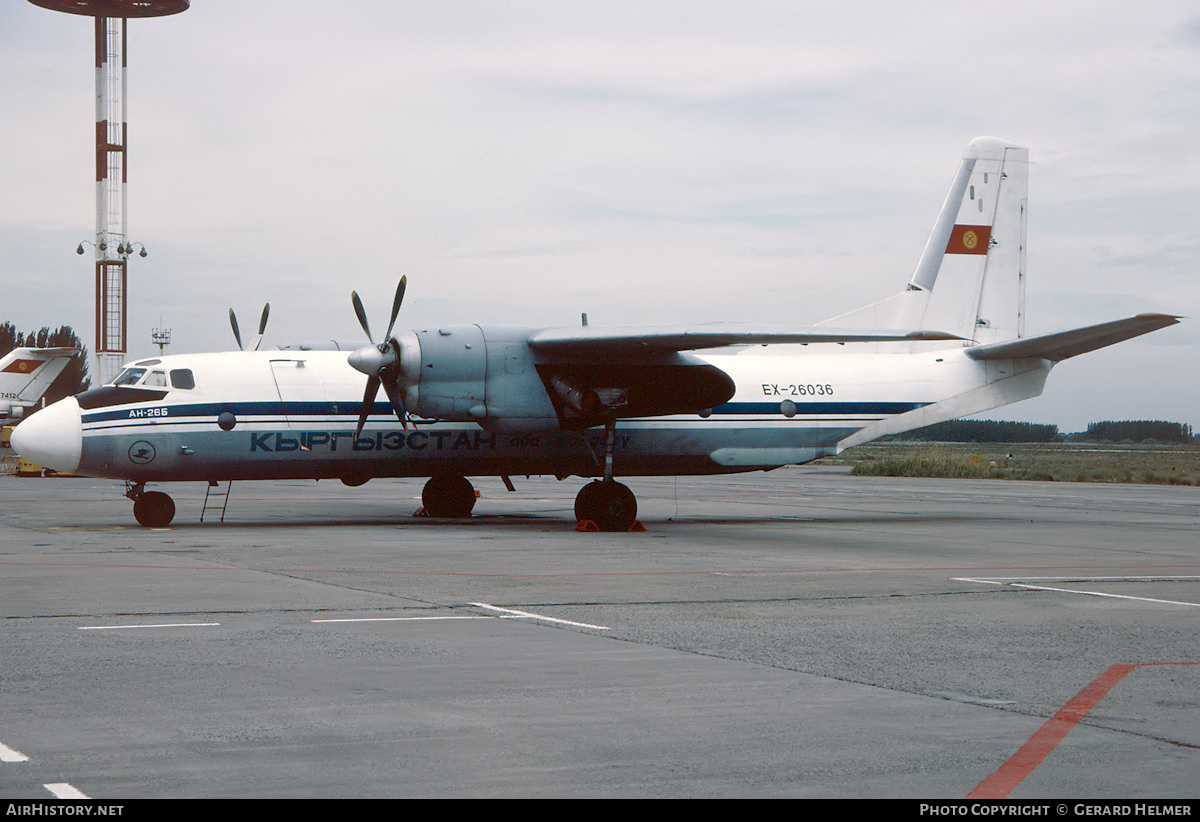 Aircraft Photo of EX-26036 | Antonov An-26B | Kyrgyzstan Airlines | AirHistory.net #133485