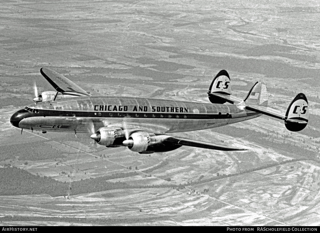 Aircraft Photo of N86535 | Lockheed L-749A Constellation | Chicago & Southern Air Lines | AirHistory.net #133615