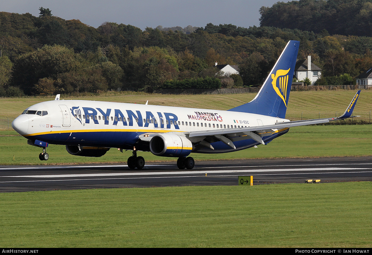 Aircraft Photo of EI-EGC | Boeing 737-8AS | Ryanair | AirHistory.net #133629