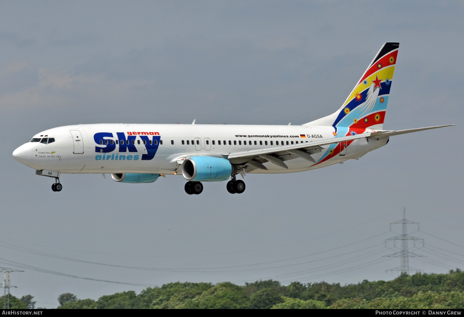 Aircraft Photo of D-AGSA | Boeing 737-883 | German Sky Airlines | AirHistory.net #133698