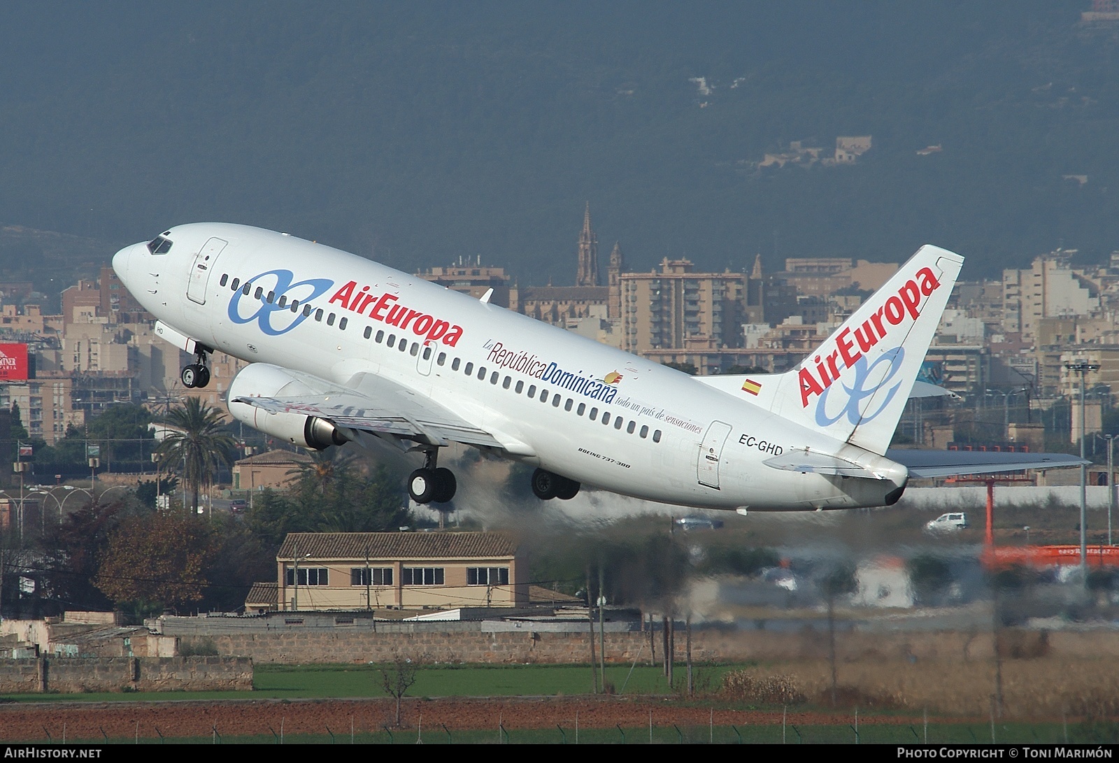 Aircraft Photo of EC-GHD | Boeing 737-3M8 | Air Europa | AirHistory.net #133778