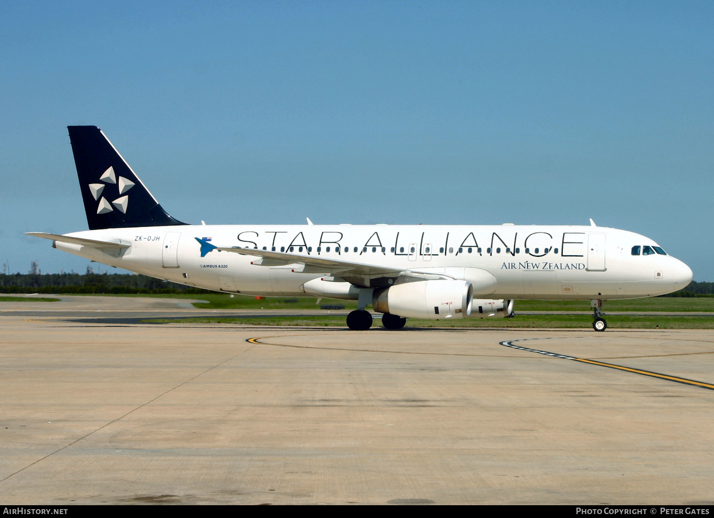 Aircraft Photo of ZK-OJH | Airbus A320-232 | Air New Zealand | AirHistory.net #133847