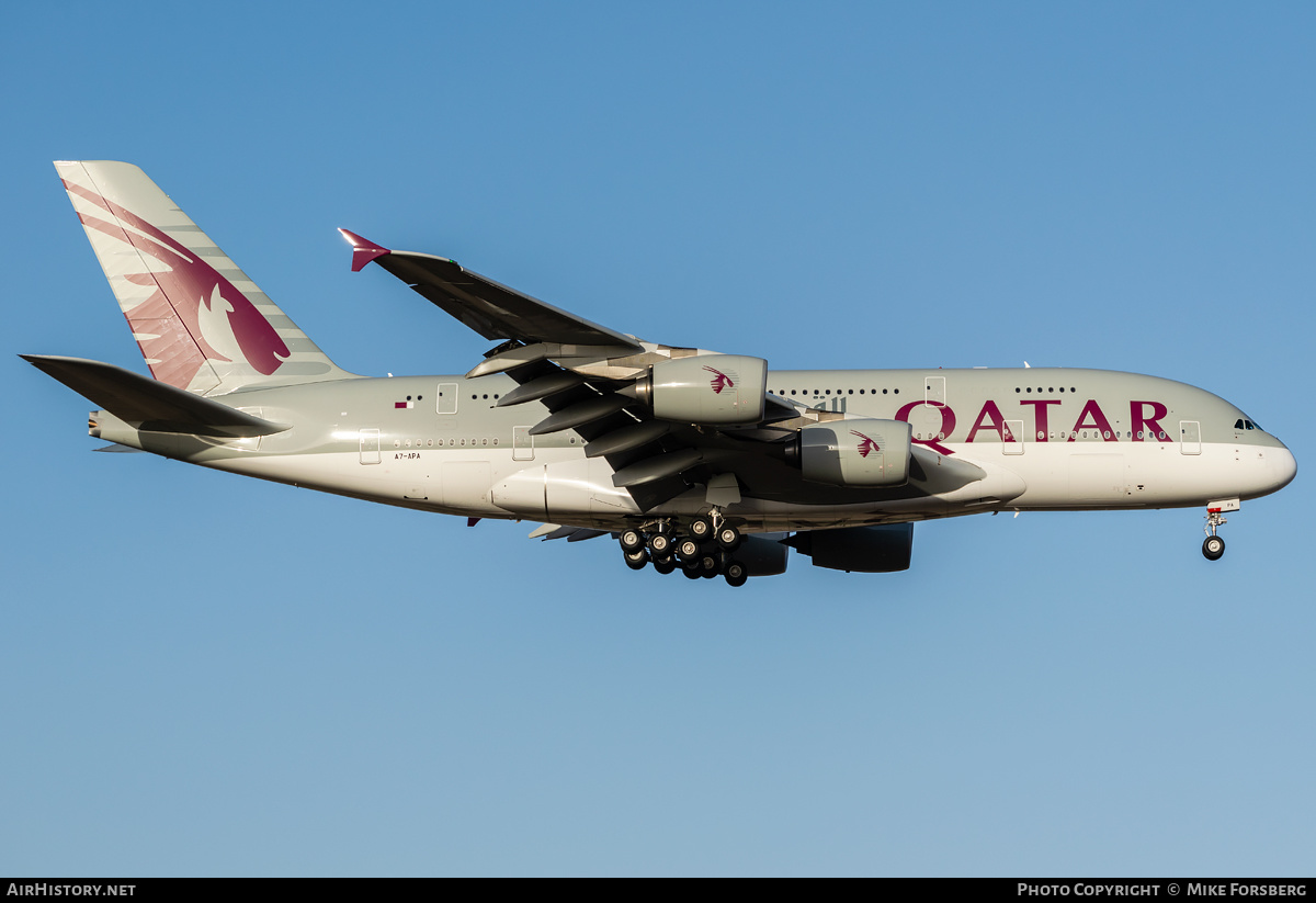 Aircraft Photo of A7-APA | Airbus A380-861 | Qatar Airways | AirHistory.net #133857