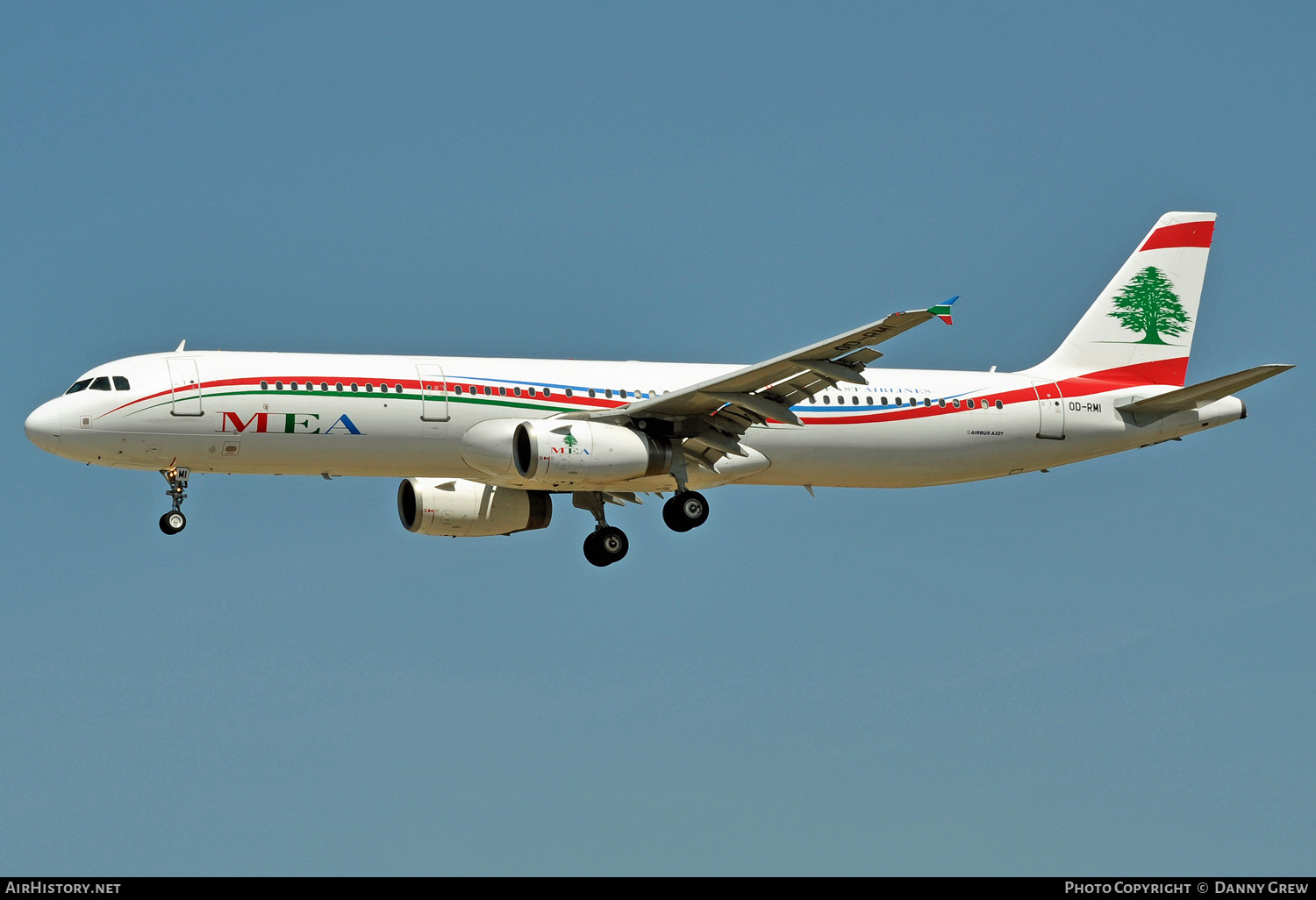 Aircraft Photo of OD-RMI | Airbus A321-231 | MEA - Middle East Airlines | AirHistory.net #133899