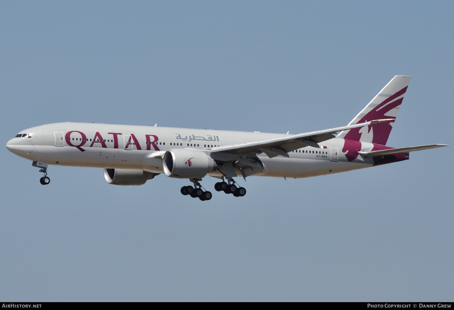 Aircraft Photo of A7-BBA | Boeing 777-2DZ/LR | Qatar Airways | AirHistory.net #133909