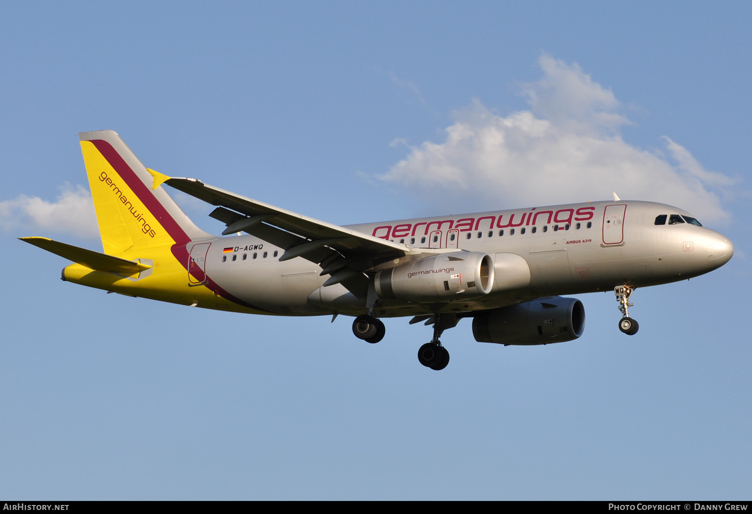 Aircraft Photo of D-AGWQ | Airbus A319-132 | Germanwings | AirHistory.net #133934