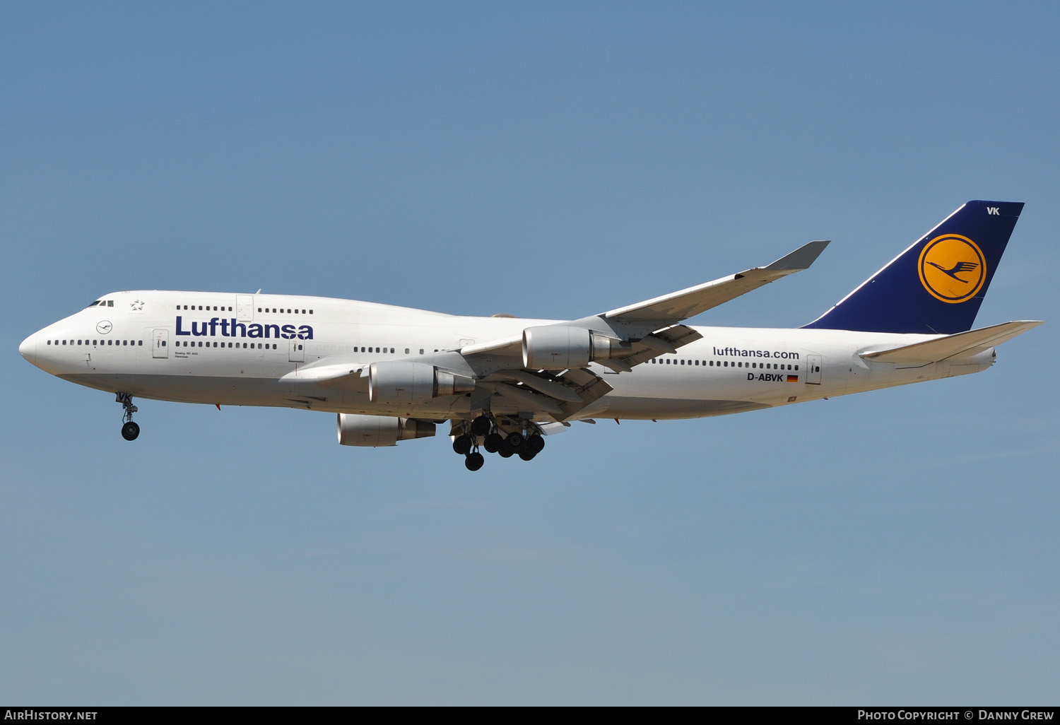 Aircraft Photo of D-ABVK | Boeing 747-430 | Lufthansa | AirHistory.net #133936