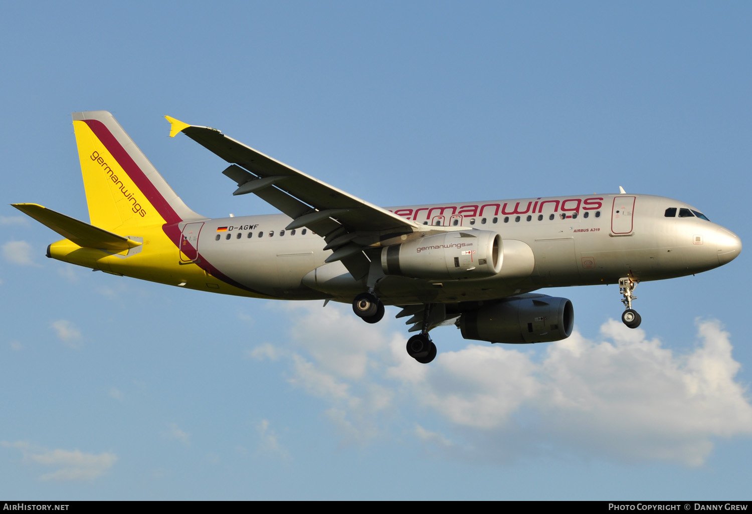 Aircraft Photo of D-AGWF | Airbus A319-132 | Germanwings | AirHistory.net #133937