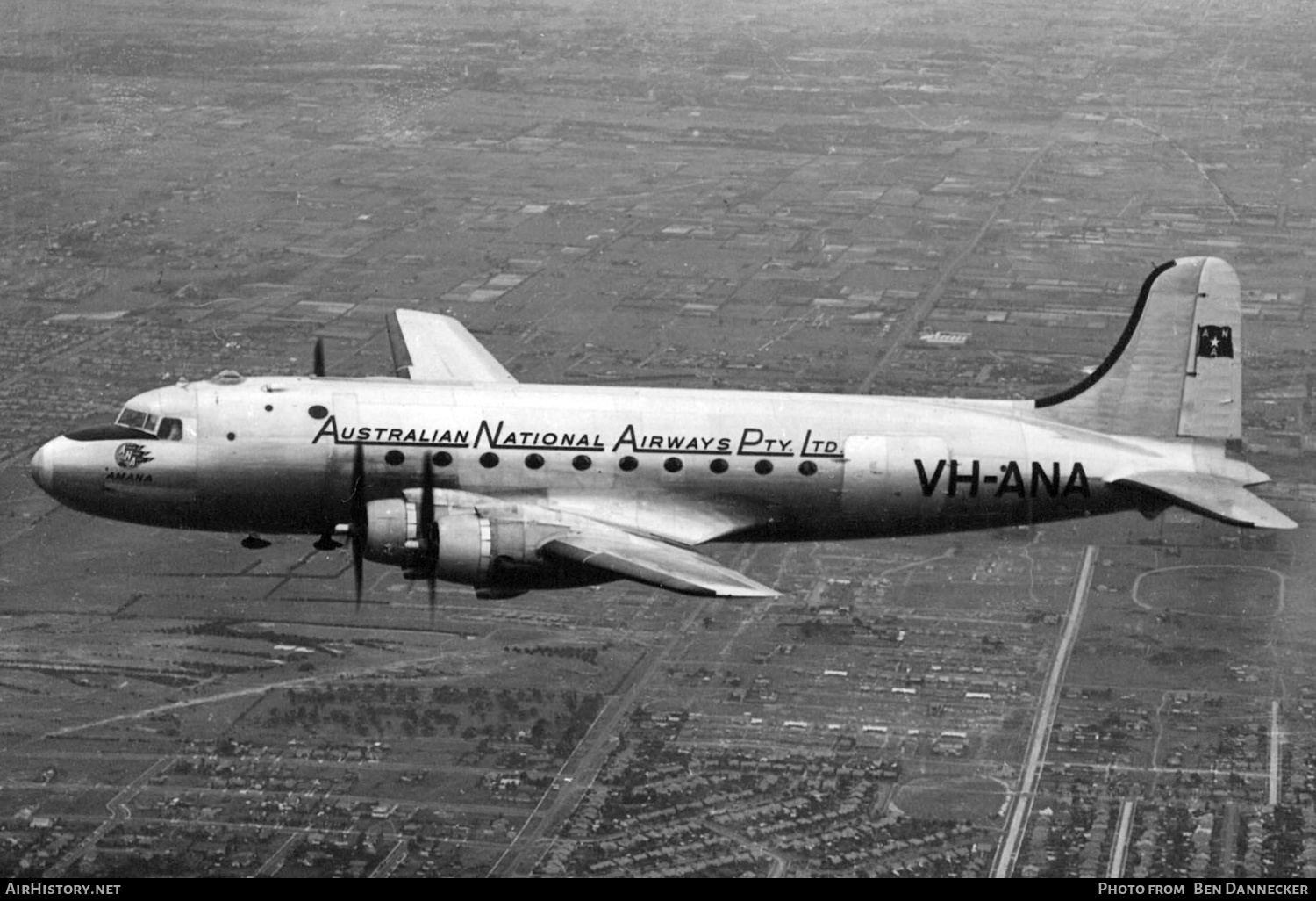 Aircraft Photo of VH-ANA | Douglas DC-4-1009 | Australian National Airways - ANA | AirHistory.net #133966