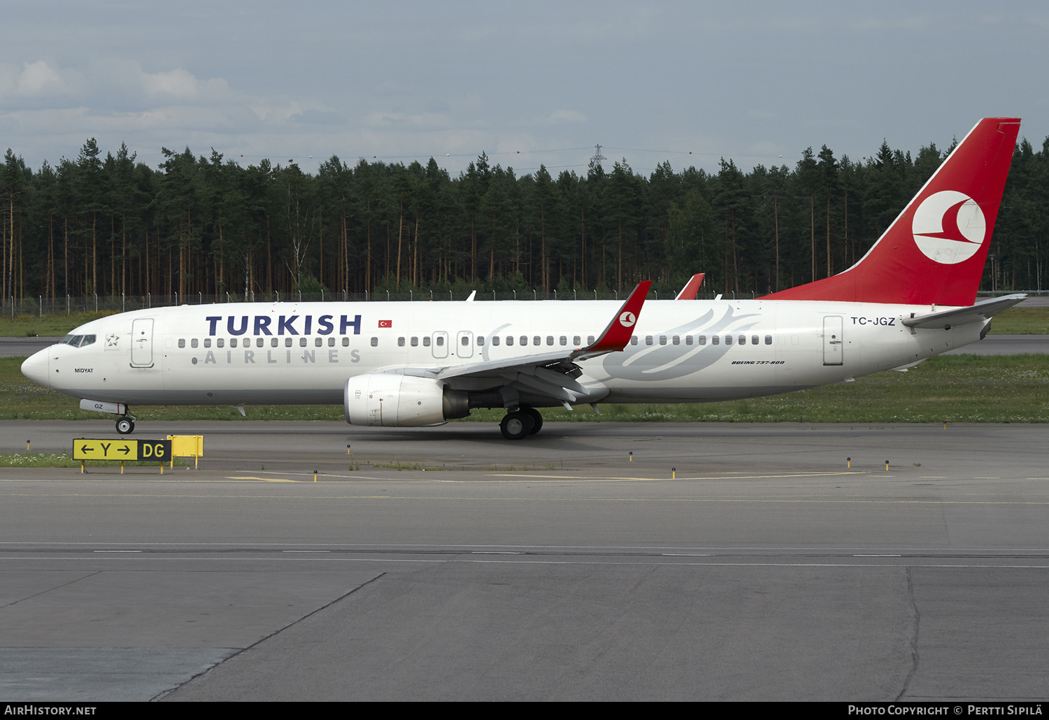 Aircraft Photo of TC-JGZ | Boeing 737-8F2 | Turkish Airlines | AirHistory.net #133975