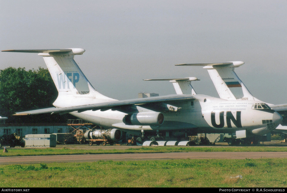 Aircraft Photo of RA-76505 | Ilyushin Il-76T | United Nations World Food Programme - WFP | AirHistory.net #133981