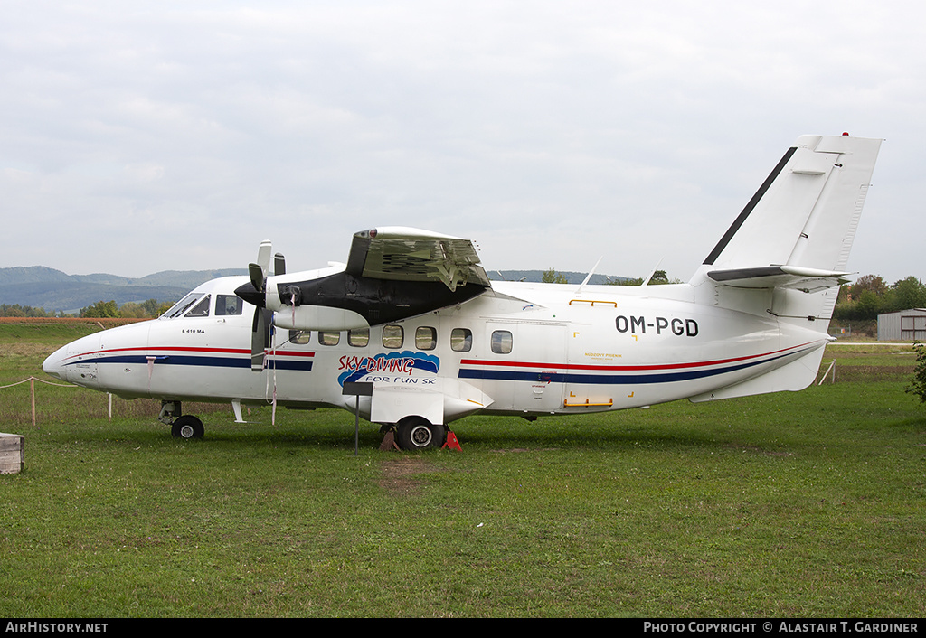 Aircraft Photo of OM-PGD | Let L-410MA Turbolet | Sky-Diving For Fun SK | AirHistory.net #134042