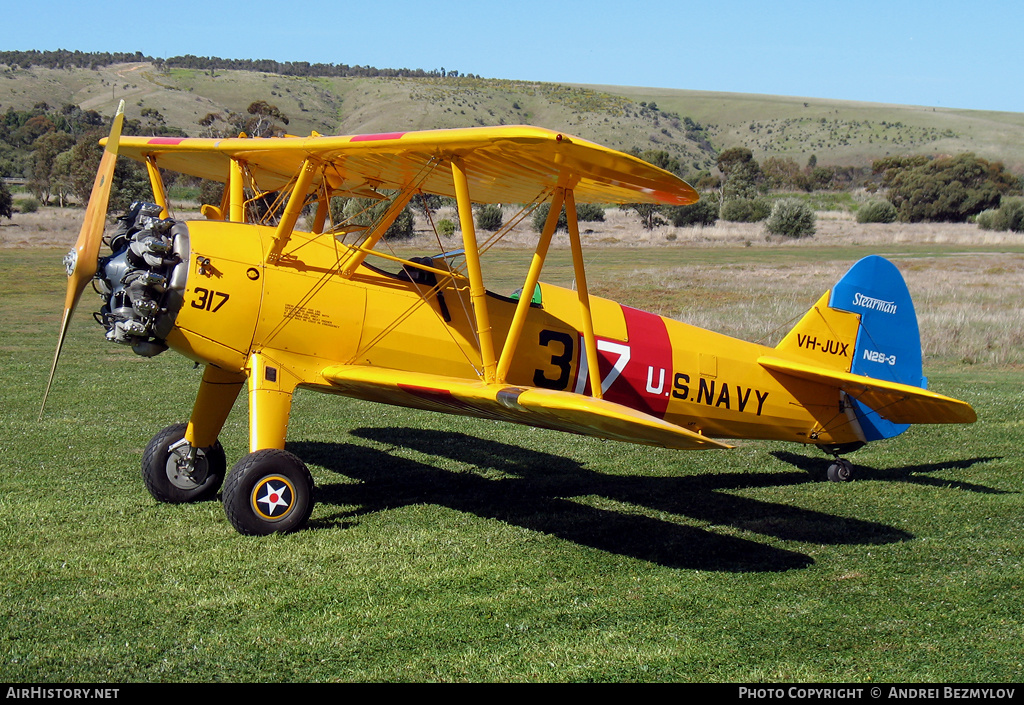 Aircraft Photo of VH-JUX | Boeing PT-17 Kaydet (A75N1) | USA - Navy | AirHistory.net #134166