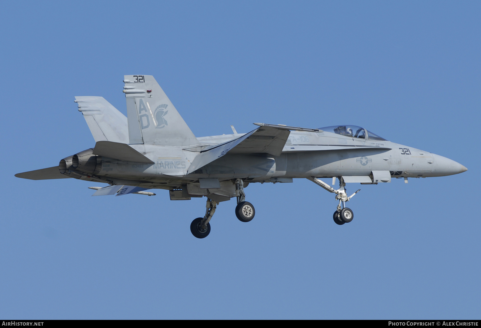 Aircraft Photo of 163483 | McDonnell Douglas F/A-18C Hornet | USA - Marines | AirHistory.net #134172