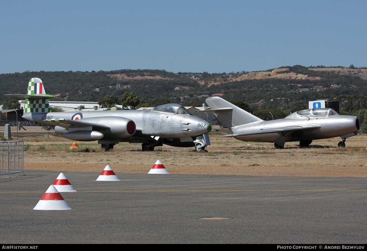 Aircraft Photo of A77-867 | Gloster Meteor F8 | Australia - Air Force | AirHistory.net #134198