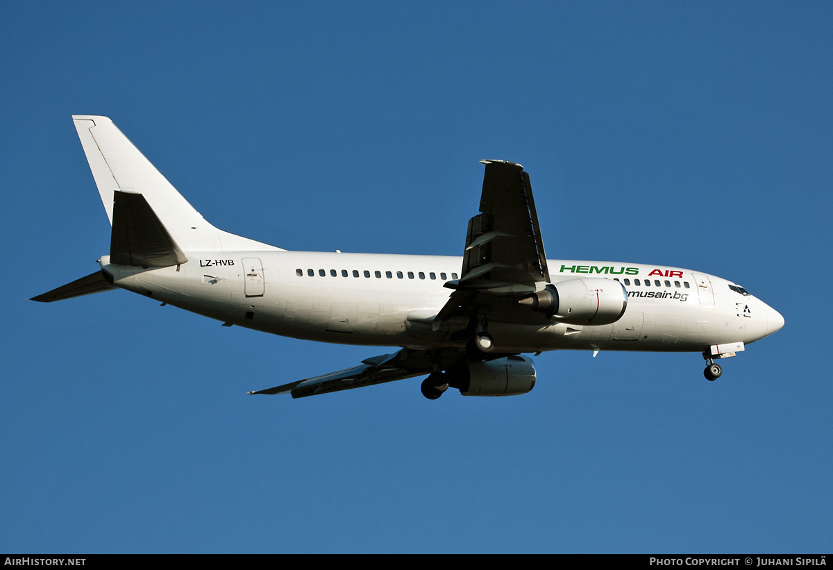 Aircraft Photo of LZ-HVB | Boeing 737-3S1 | Hemus Air | AirHistory.net #134243