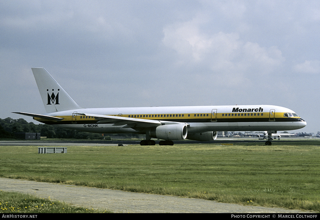 Aircraft Photo of G-MONK | Boeing 757-2T7 | Monarch Airlines | AirHistory.net #134245