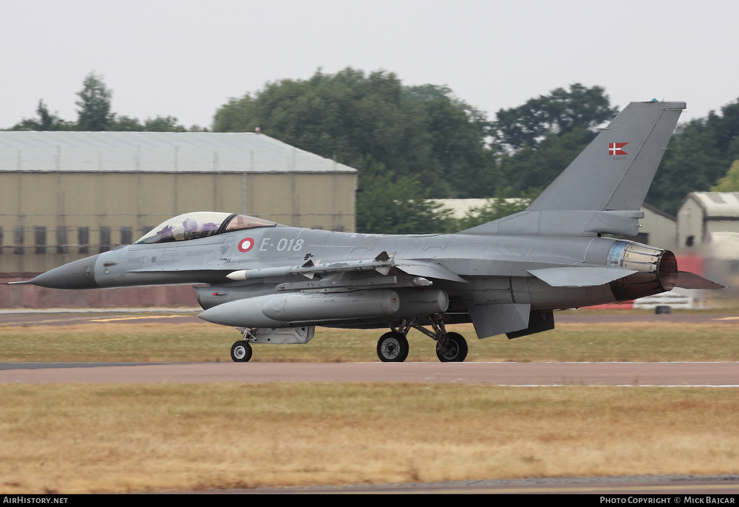 Aircraft Photo of E-018 | General Dynamics F-16A Fighting Falcon | Denmark - Air Force | AirHistory.net #134320