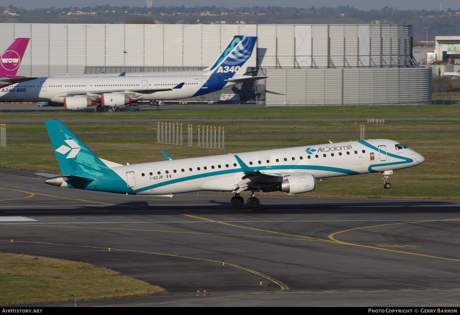 Aircraft Photo of I-ADJR | Embraer 195LR (ERJ-190-200LR) | Air Dolomiti | AirHistory.net #134329