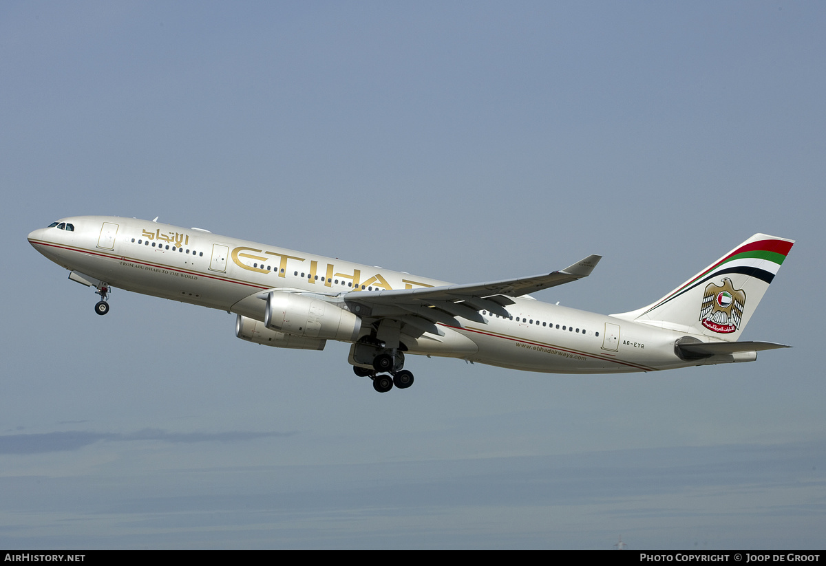 Aircraft Photo of A6-EYR | Airbus A330-243 | Etihad Airways | AirHistory.net #134346