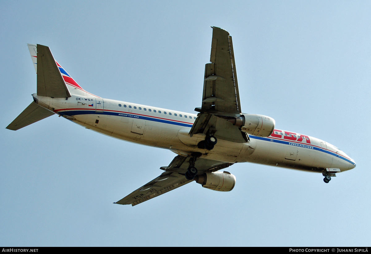 Aircraft Photo of OK-WGX | Boeing 737-436 | ČSA - Czech Airlines | AirHistory.net #134373