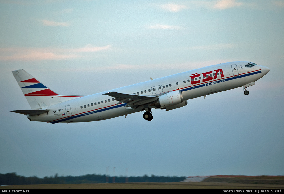 Aircraft Photo of OK-WGY | Boeing 737-436 | ČSA - Czech Airlines | AirHistory.net #134378