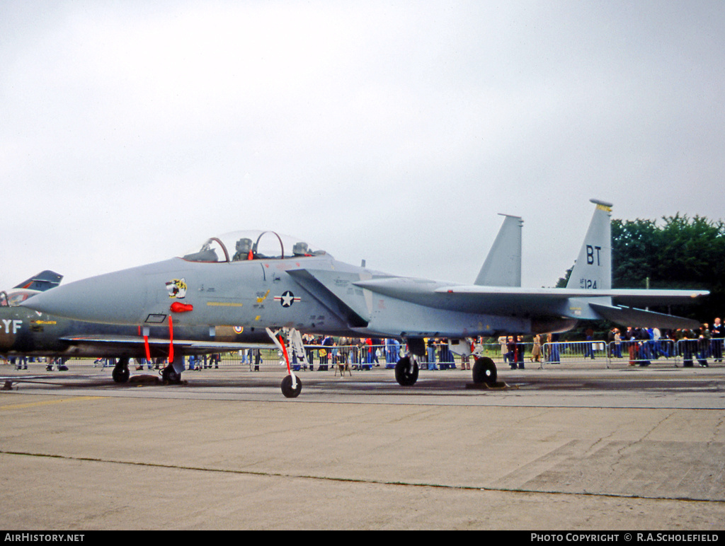 Aircraft Photo of 76-0124 / AF76-124 | McDonnell Douglas F-15B Eagle | USA - Air Force | AirHistory.net #134422